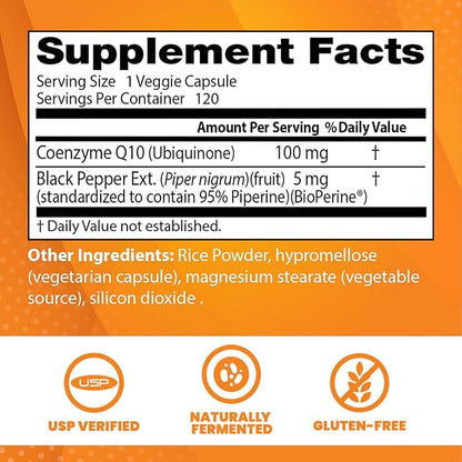 Doctor's Best High Absorption CoQ10 100 Mg, 120 count