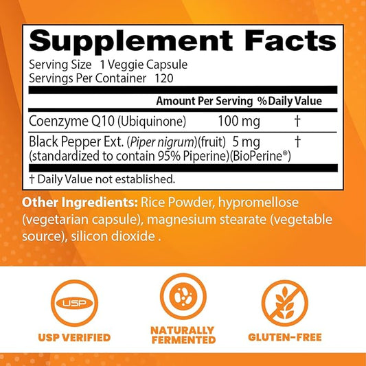Doctor's Best High Absorption CoQ10 100 Mg, 120 count