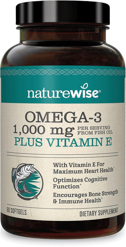 NatureWise Total Colon Care Fiber Cleanse 3 Fish [60 Count