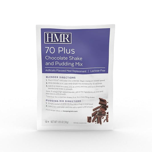 HMR "Classic" 70 Plus Chocolate Shake 15g Protein 18 Single