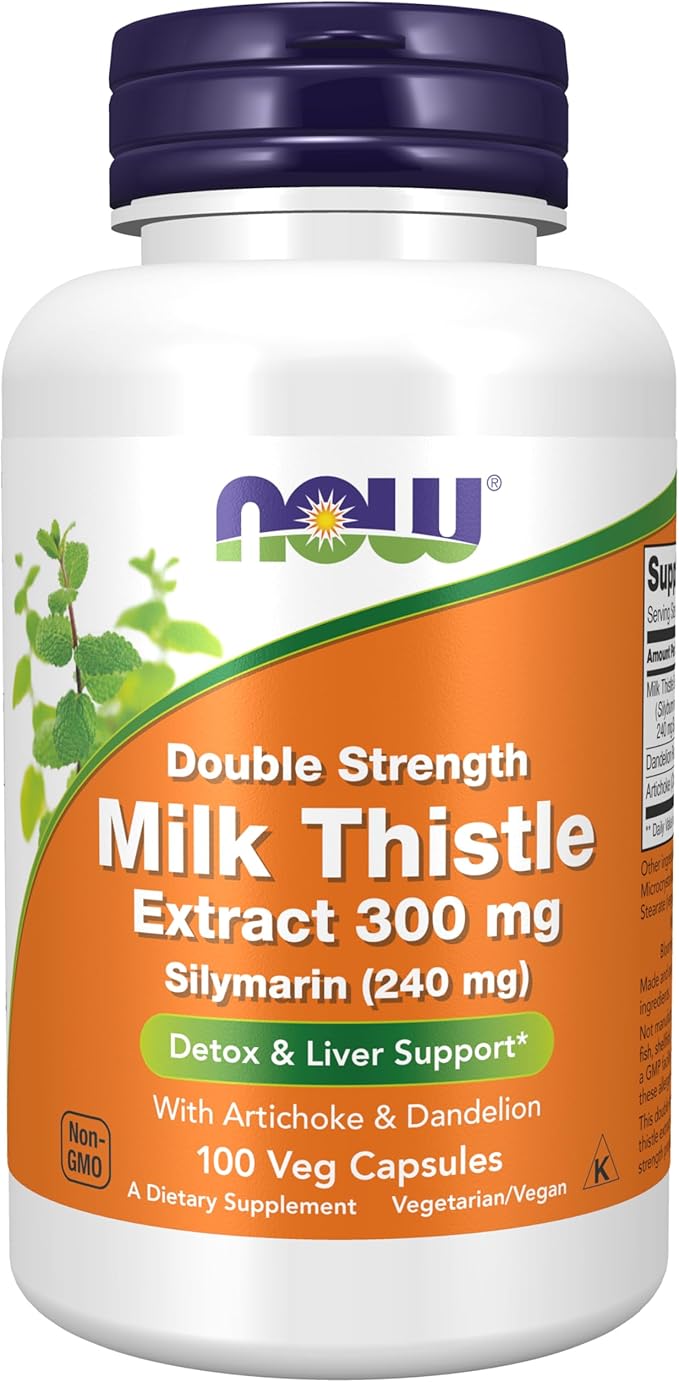 NOW Supplements, Silymarin Milk Thistle Extract 300 mg 100 Veg