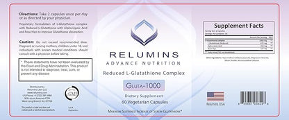 Relumins Advance Nutrition Gluta 1000, Vitamin (3 Bottles
