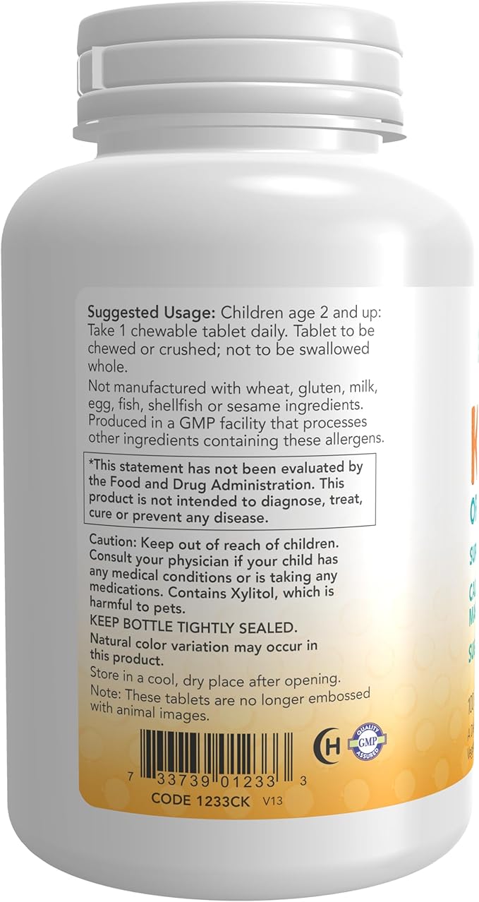 NOW Supplements, Kid Cal with Calcium 100 Chewables, 2)