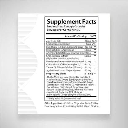 Milk thistle supplement, Liver Cleanse Herbal 60 Capsules