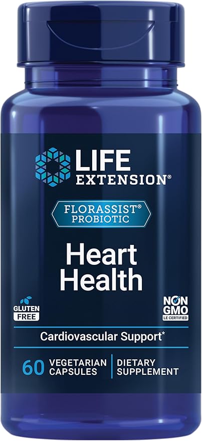 Life Extension FLORASSIST Heart Health 2.5 Billion 60 Capsules