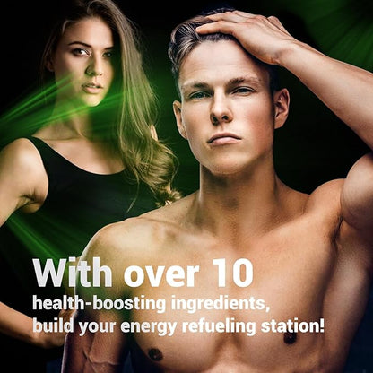 Energy Boost & Magnesium Glycinate, Contains D3, Vitamin 120 Tablets