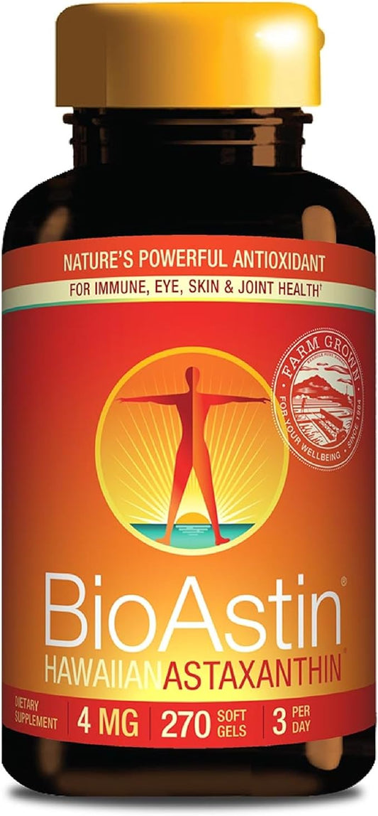 Nutrex Hawaii BioAstin Hawaiian Astaxanthin 4mg, 270 270 Softgels