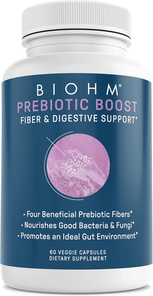 BIOHM Prebiotic Fiber Supplement 4 Dietary (60 Capsules)…