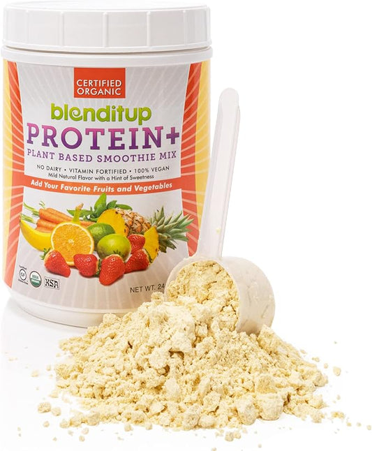 Blenditup Protein + Smoothie Mix Organic (24oz.) 100% 100% Vegan,