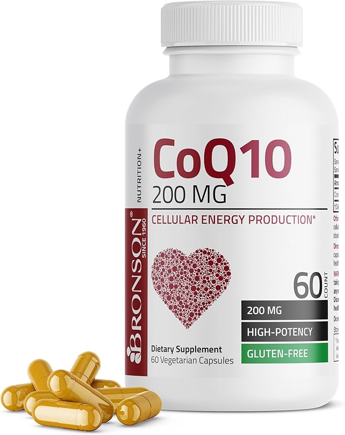 Bronson CoQ10 200 MG High Potency 60 Vegetarian