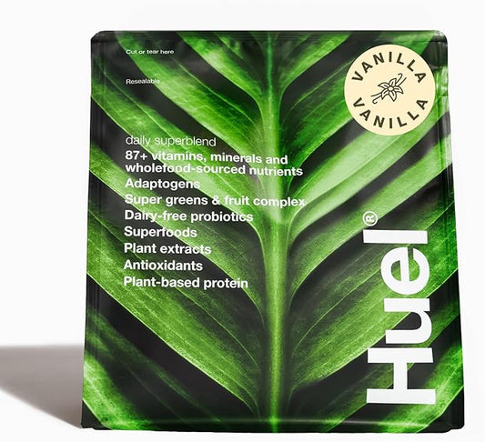 Huel Daily Superblend Vanilla Powder, 25g 87 Vitamins, 19 Servings,