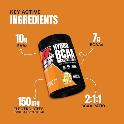 PROSUPPS® HydroBCAA® BCAA/EAA Full Spectrum Matrix, 7g BCAAs, 3g EAAS, 0g Sugar, 0g Carbs, (30 Servings,