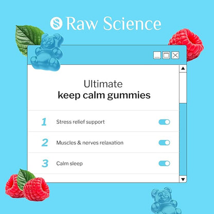 Magnesium Gummies for Adults - Calm Magnesium Complex 500 mg - Magnesium Citrate, Malate, Taurate & Oxide - Magnesium Supplement for Sleep, Muscle Relaxation and Legs Cramp Defense - 90 Vegan Gummies