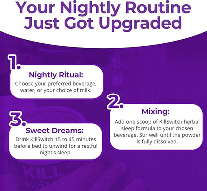 Killswitch Nootropics Brain & Sleep Support Supplement