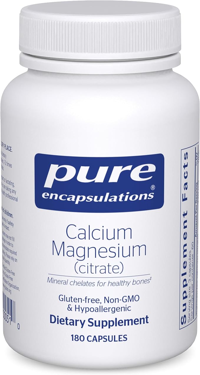 Pure Encapsulations Calcium Magnesium (Citrate) 240 g 240 g 180 Capsules