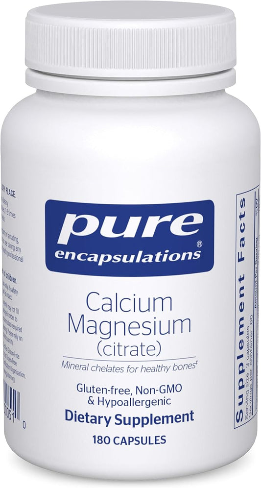 Pure Encapsulations Calcium Magnesium (Citrate) 240 g 240 g 180 Capsules