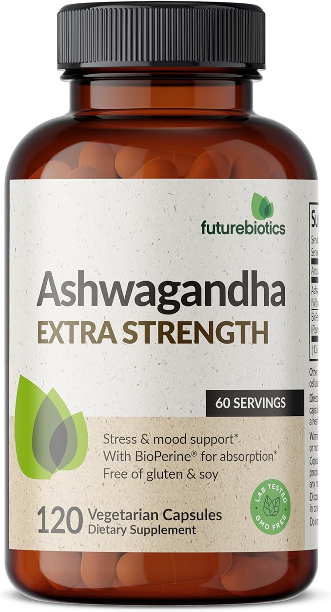 Futurebiotics Ashwagandha Extra Strength Stress & 120 Vegetarian