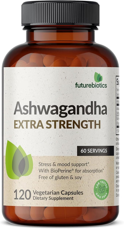 Futurebiotics Ashwagandha Extra Strength Stress & 120 Vegetarian