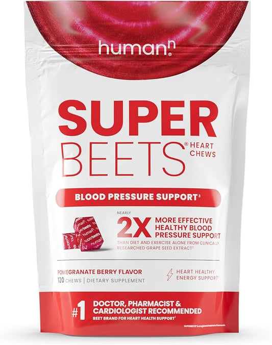 humanN SuperBeets Heart Chews 120 Count