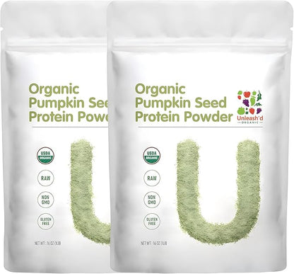 UNLEASH'D ORGANIC 2-Pack Pumpkin Seed Protein Powder(1 Pound),