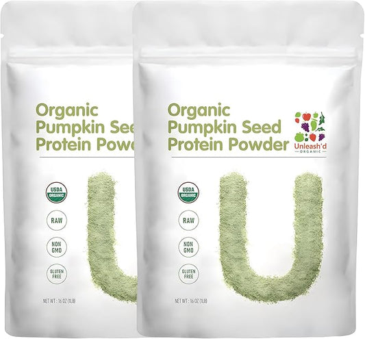 UNLEASH'D ORGANIC 2-Pack Pumpkin Seed Protein Powder(1 Pound),