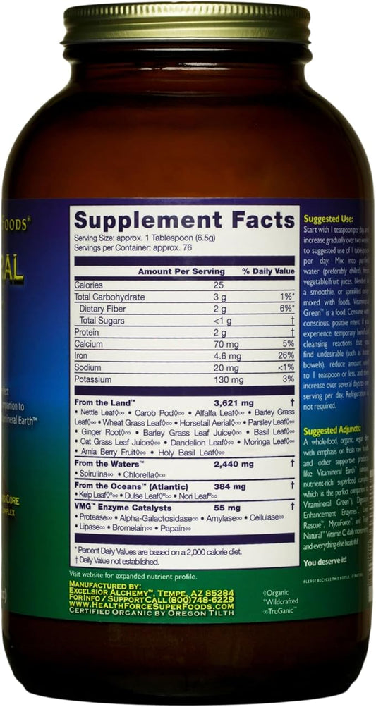 HEALTHFORCE SUPERFOODS Vitamineral Green 500 Grams 3)