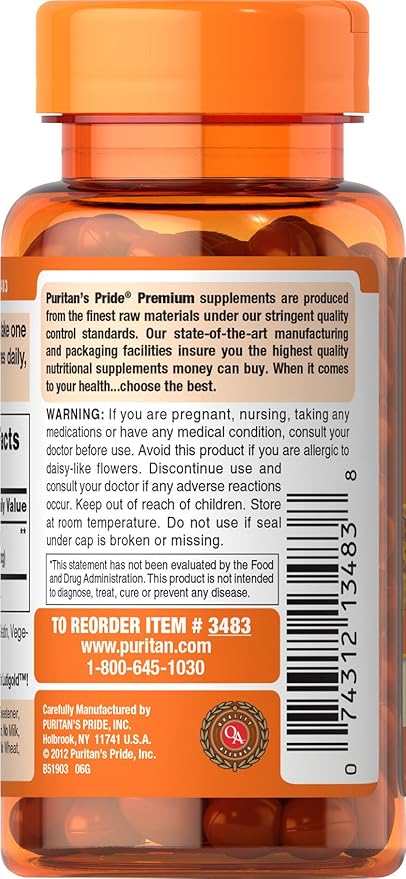 Puritan's Pride Lutein 6 Mg 200 Count
