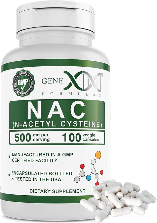 GENEX NAC 500mg (100 Capsules) N-Acetyl (3 Month