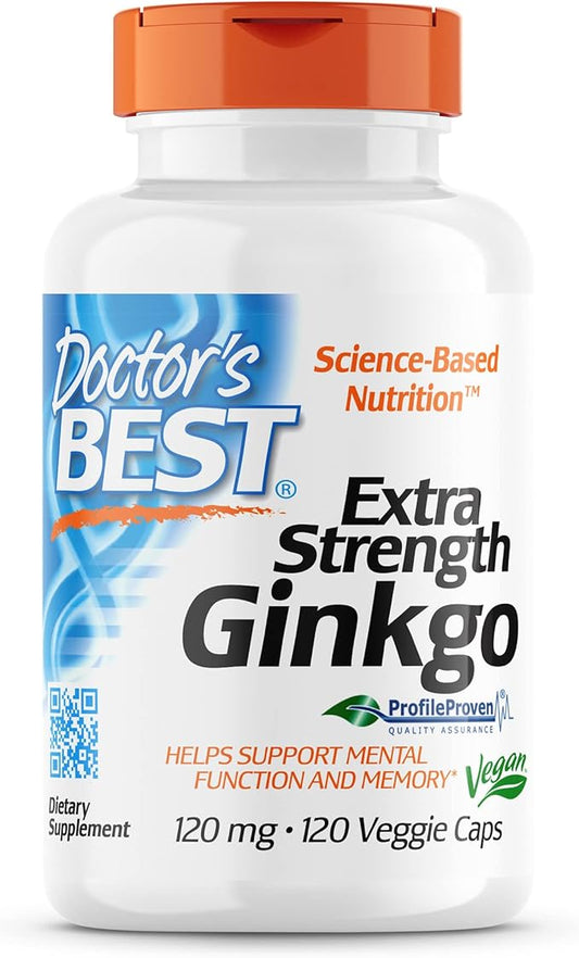 Doctor's Best Extra Strength Ginkgo, Non-GMO, 120 mg, 120 Count 1)
