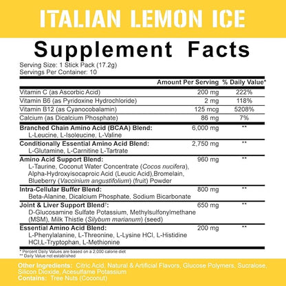 5% Nutrition Rich Piana AllDayYouMay BCAA Powder 9g of