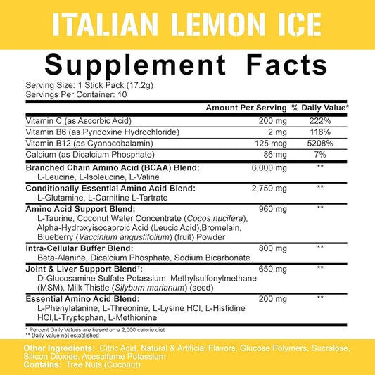 5% Nutrition Rich Piana AllDayYouMay BCAA Powder 9g of