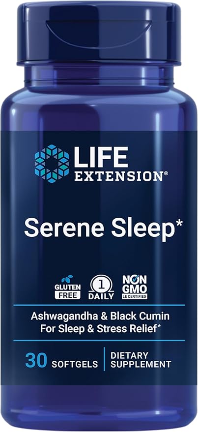 Life Extension Serene Sleep – Ashwagandha, 30 Softgels