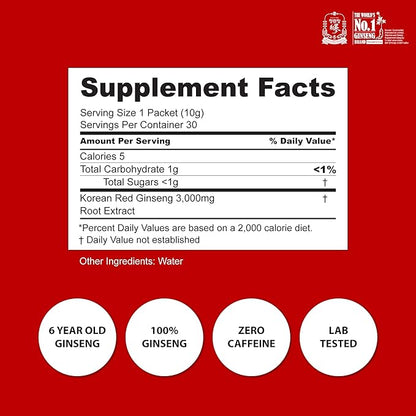 CheongKwanJang 100% Ginseng Extract Stick 3000mg Korean 30P