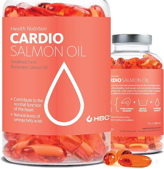 Cardio Triple Strength Omega 3 Fish Oil 1000mg, Norwegian 3 Fatty 180 Capsules