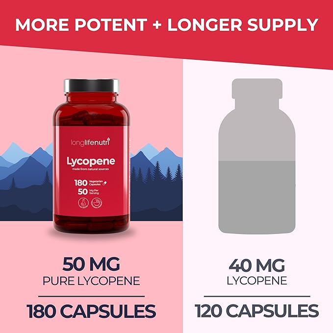Lycopene 50mg 180 Vegetarian Capsules