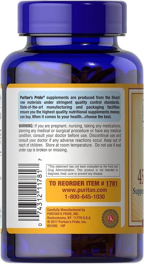 Puritan's Pride Vitamin E 450 Mg, 100 count