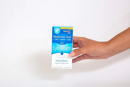 HylaVision Eye Health Supplements: Hyaluronic Acid, (120 Capsules)—