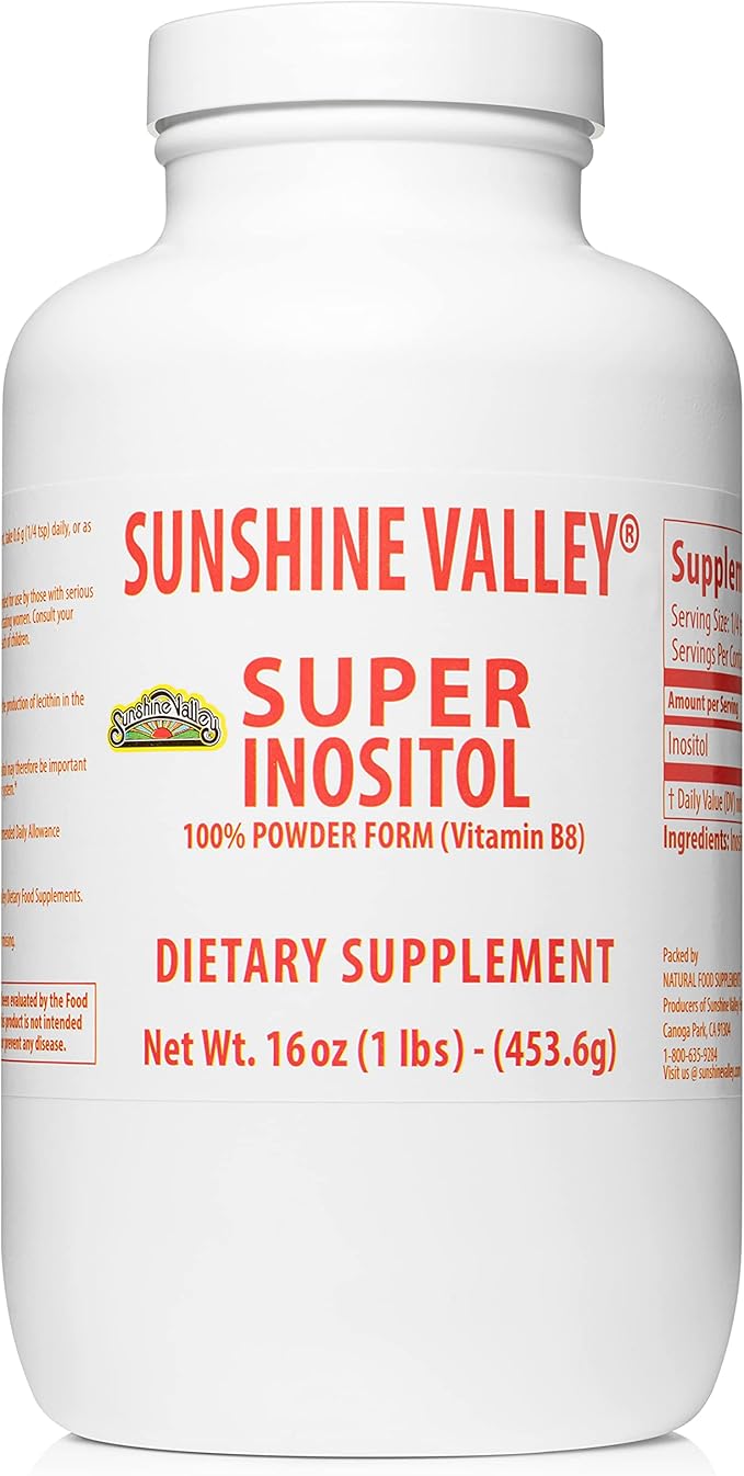 Super Inositol, Vitamin B8 Powdered Dietary 16 oz