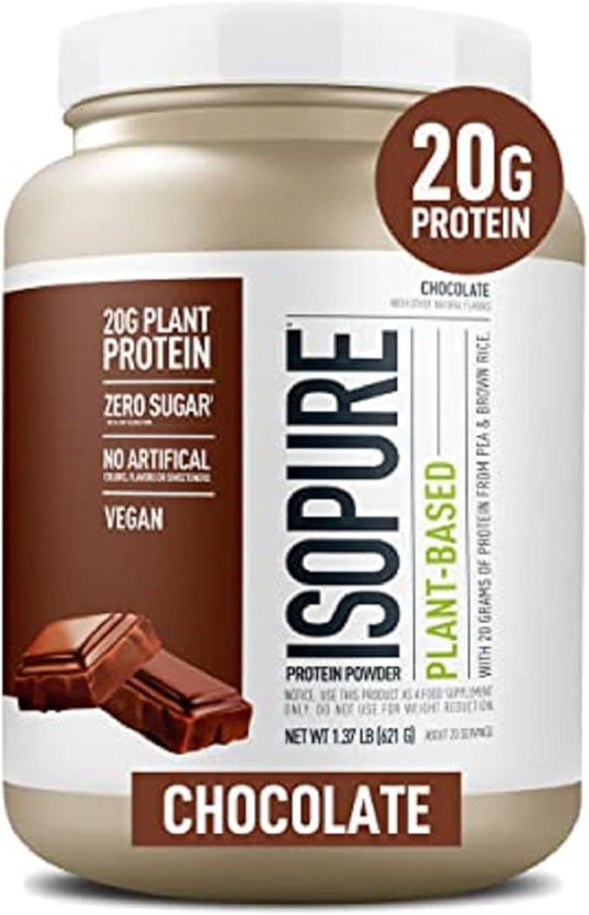 Isopure Chocolate Vegan Protein Powder, 20 Servings
