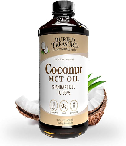 Buried Treasure MCT Coconut Oil, 16.54 Fl Oz (Pack of 1)