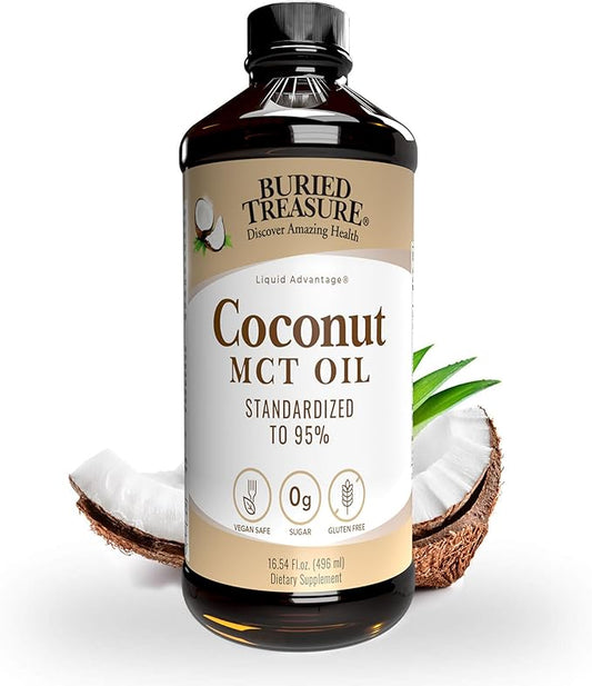 Buried Treasure MCT Coconut Oil, 16.54 Fl Oz (Pack of 1)