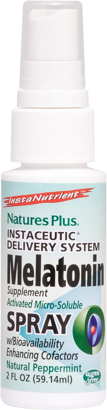 Natures Plus Melatonin Lipoceutical Spray 1.5 mg, 2 fl B6 and 80 Servings