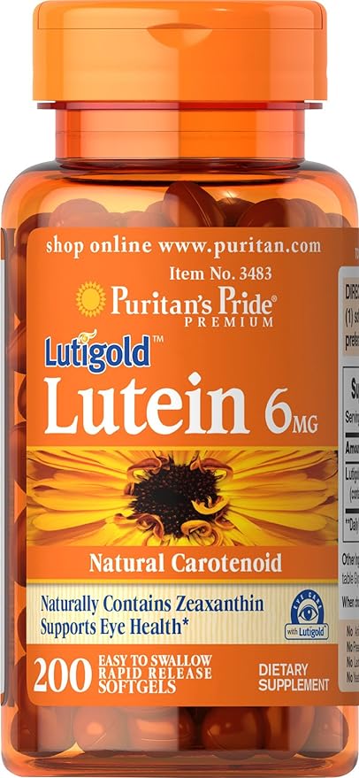 Puritan's Pride Lutein 6 Mg 200 Count