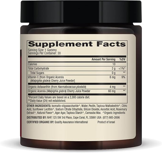 Dr. Mercola Organic Astaxanthin Gummies, 30 (30 Gummies), 4 mg