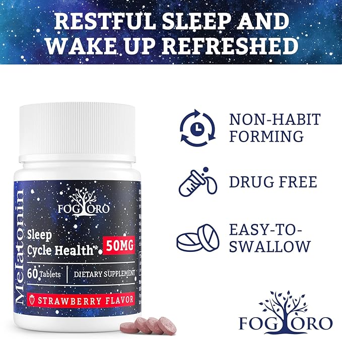 Powerful Melatonin -Fall Asleep Faster, Stay
