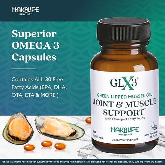 GLX3 Joint Support Extra Strength Omega-3 Supplement 3 Supplement
