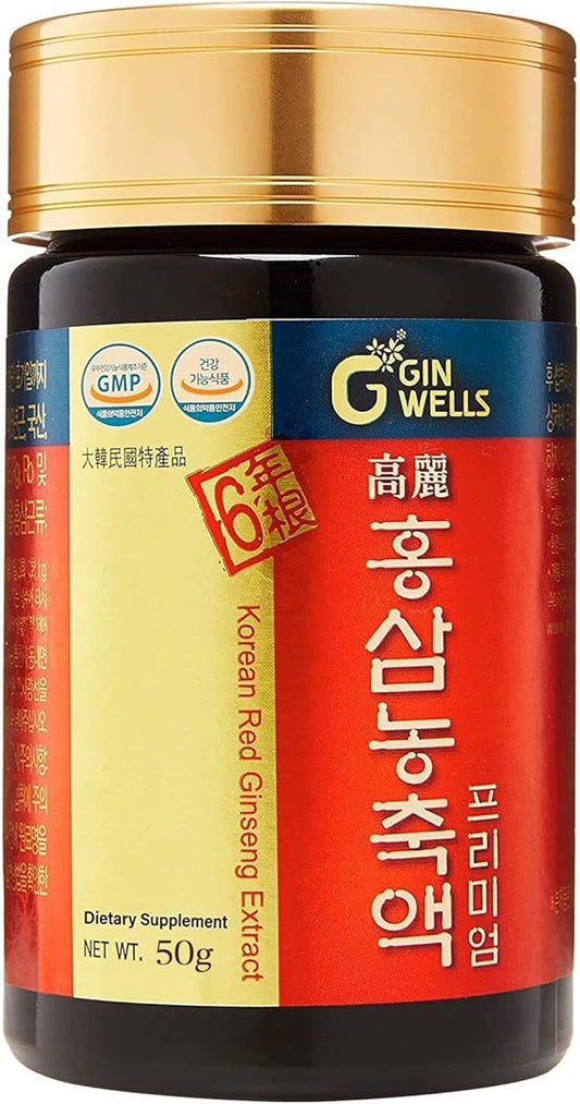 ILHWA Pure Concentrated Red Ginseng Extract (1.76oz, 50g) 50g) - 100% Pure 750 mg