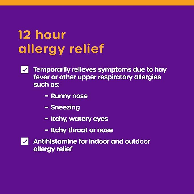 HealthCareAisle Allergy Relief 60 mg 100 Tablets 12-Hour Allergy