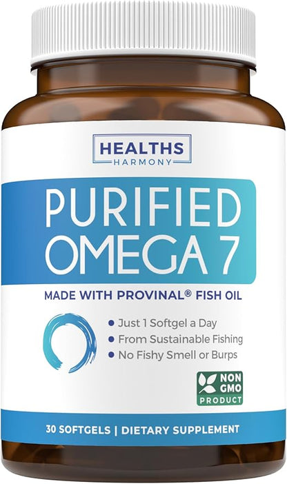 Purified Omega 7 Softgels (1 Month 7 & 30 Capsules