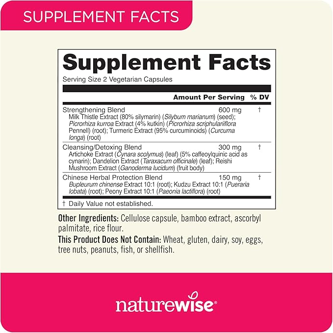 NatureWise Liver Detox Cleanse Supplement (30 (60 Veg